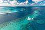 Fly over the Great Barrier Reef